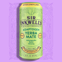 Adaptogen Infused Meyer Lemon & Mint Yerba Mate 16 oz – Sir Inkwell Health Curiosities