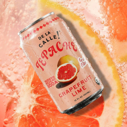 Grapefruit Lime Tepache Mexican Soda 12oz - De La Calle