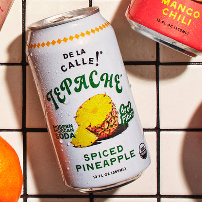 Pineapple Spice Tepache Mexican Soda 12oz - De La Calle