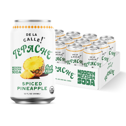 Pineapple Spice Tepache Mexican Soda 12oz - De La Calle