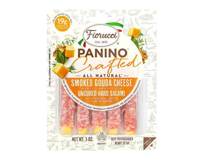 Hard Salami & Smoked Gouda Panino 3 oz – Fiorucci