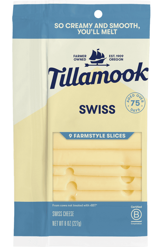 Tillamook Swiss Cheese Slices  | Tillamook | Grill House