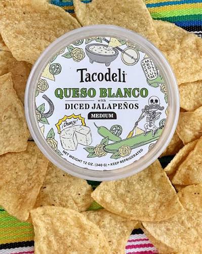 Queso Blanco with Diced Jalapenos Dip 12oz - Tacodeli
