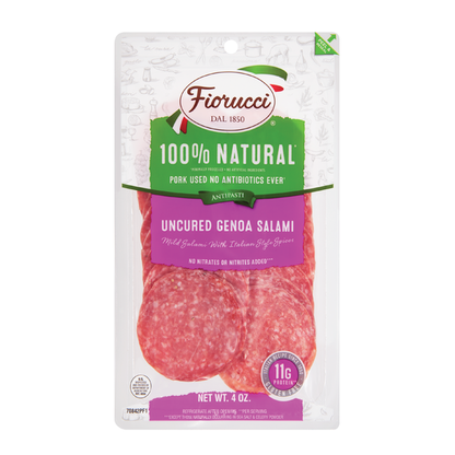 All Natural Genoa Salami Resealable 4 oz – Fiorucci