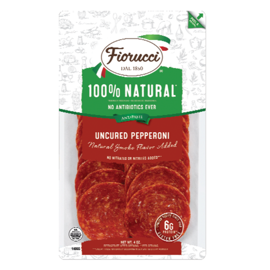 All Natural Pepperoni Resealable 4 oz – Fiorucci