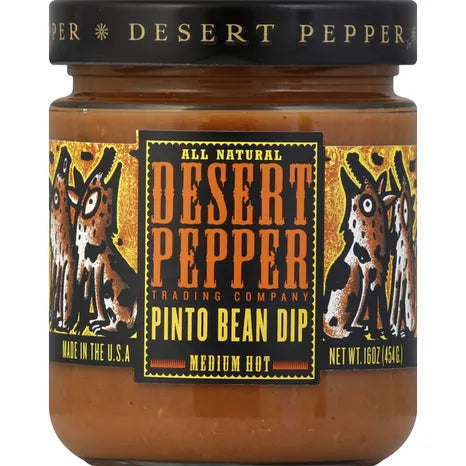 Pinto Bean Dip (Medium Hot) 16 oz – Desert Pepper